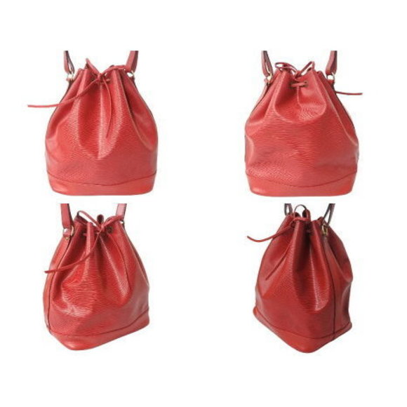 Louis Vuitton Bag Drawstring Epi Shoulder Red Leather Noe - Picture 2 of 9